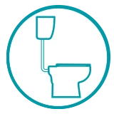 inodoro cisterna elevada | drena | plastisan