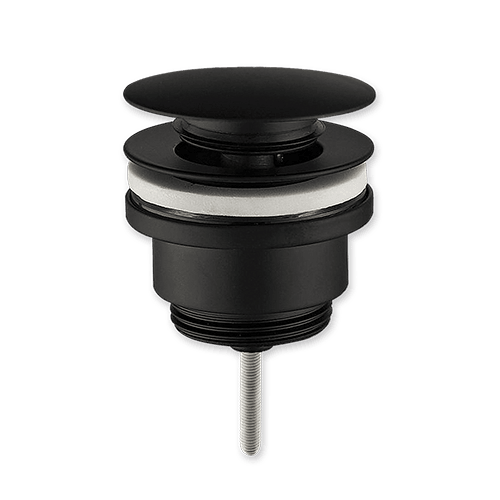 válvula clic clac universal tornillo negro mate | drena | plastisan