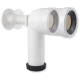 manguito wc curvo recortable | drena | plastisan