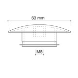 tapón 63mm válvula clic clac tornillo | drena