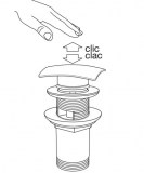 válvula clic clac rebosadero avant cuadrada | drena | plastisan