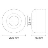 roseta para sifón de lavabo | drena
