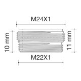 adaptador M22x1-M24x1 | drena