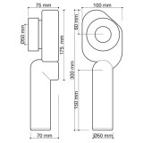 sifón urinario horizontal-vertical | plastisan