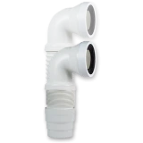 manguito wc curvo extensible 280mm | drena