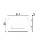 placa pulsadora drena slim rectangulos blanco | plastisan