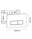 placa pulsadora drena slim rectangulos blanco | plastisan