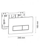 placa pulsadora drena slim rectangulos blanco | plastisan