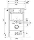 conjunto completo cisterna empotrada bastidor drena accionamiento frontal/superior | plastisan