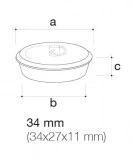 tapón 34mm con chapa inox | plastisan