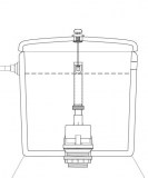 tirador tanque bajo recto abs | drena | plastisan