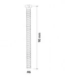 tornillo inox M6x90mm | plastisan
