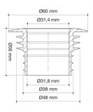 junta labiada para sifón Ø32mm | plastisan