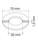 junta plana 70x30x1,5mm | drena | plastisan