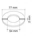 junta plana 77x54x2mm | drena | plastisan