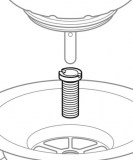 tornillo 30mm-M12 válvula cesta fregadera | plastisan