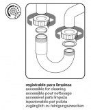 sifón p fregadera ahorro espacio con toma | drena | plastisan