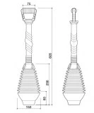 desatascador manual especial wc | plastisan