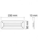 rejilla rectangular con red y tornillos | drena | plastisan