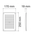 rejilla rectangular regulable | drena | plastisan