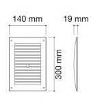 rejilla rectangular regulable | drena | plastisan